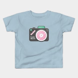 Cute Cartoon Camera Kids T-Shirt